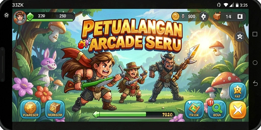 Screenshot 33ZK menampilkan aksi gameplay yang mendebarkan.