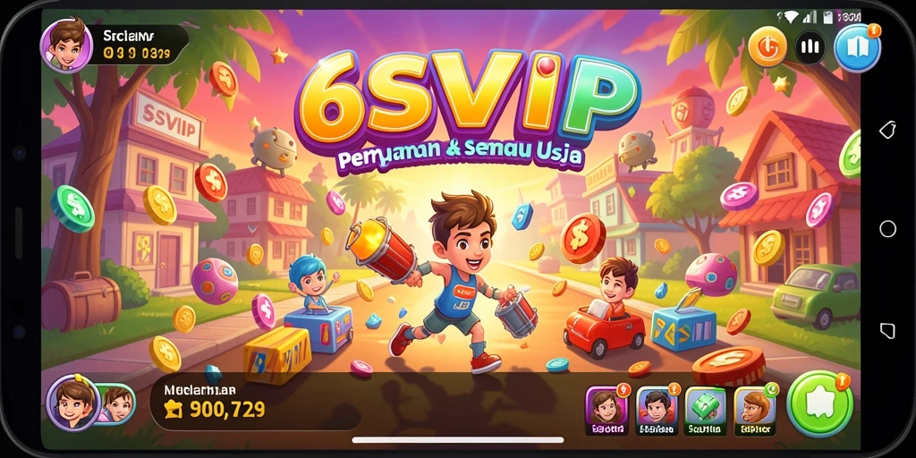Tampilan utama gameplay 6SVIP yang seru dan menantang.