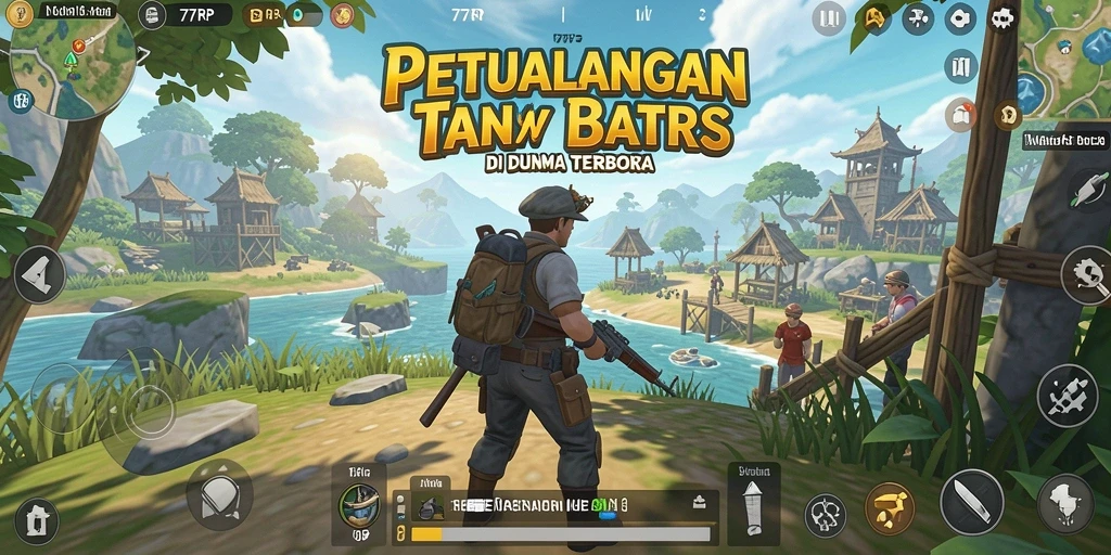 Tampilan gameplay Open World yang menakjubkan di 77RP.