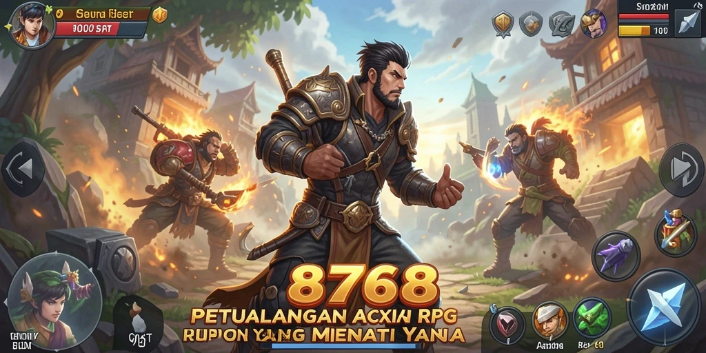 Tangkapan layar menunjukkan aksi epik dalam gameplay ARPG.
