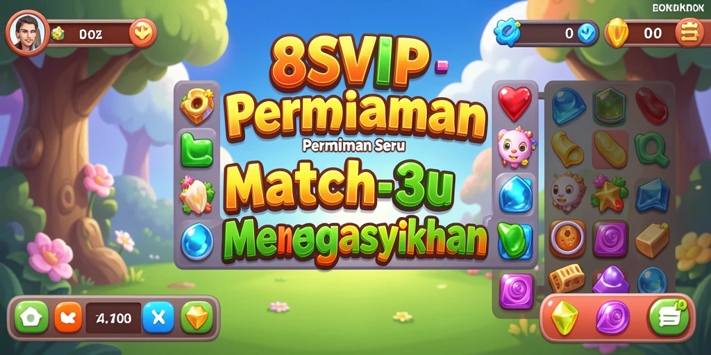 Gameplay seru dari 8SVIP dengan tantangan match-3 yang menarik.
