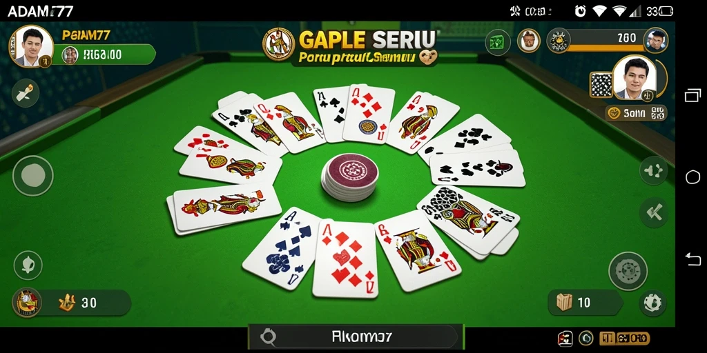 Tampilan gameplay seru dan interaktif di ADAM77.