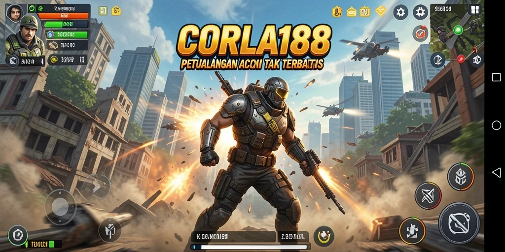 Tampilan gameplay CORLA188 yang penuh aksi dan mendebarkan.