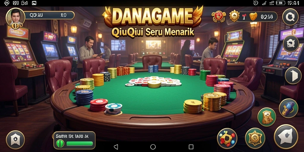 Tangkapan layar utama gameplay QiuQiu yang menegangkan.