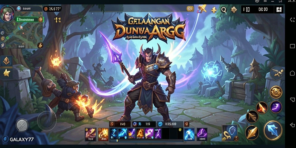 Gameplay epik GALAXY77 dengan aksi seru dan grafis memukau.