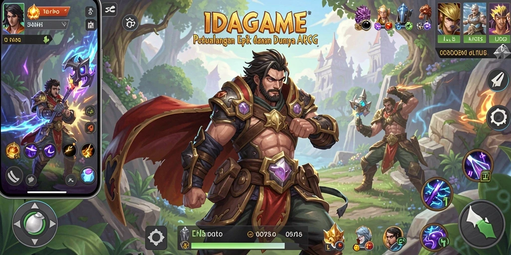 Gameplay mendebarkan di dunia fantasi IDAGAME.