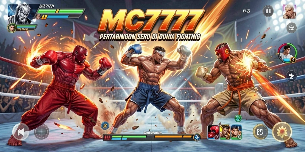 Gameplay mendebarkan dalam MC777 dengan pertarungan penuh aksi.