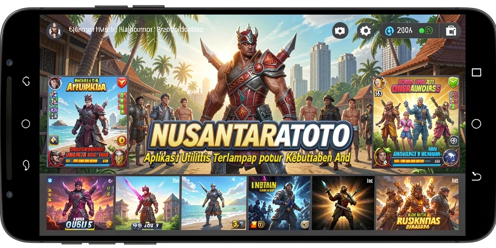 Tampilan antarmuka NUSANTARATOTO yang sederhana dan fungsional.