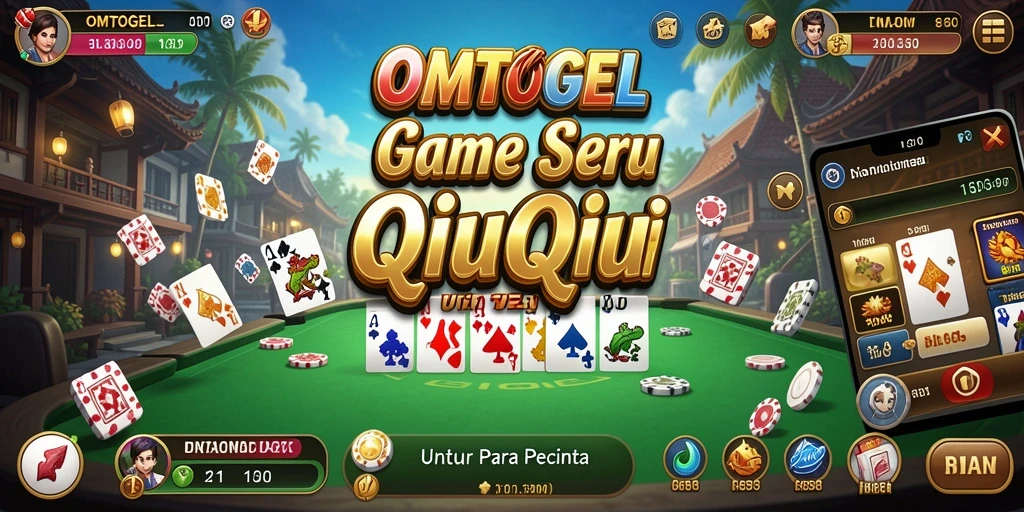 Tampilan seru gameplay QiuQiu di OMTOGEL.