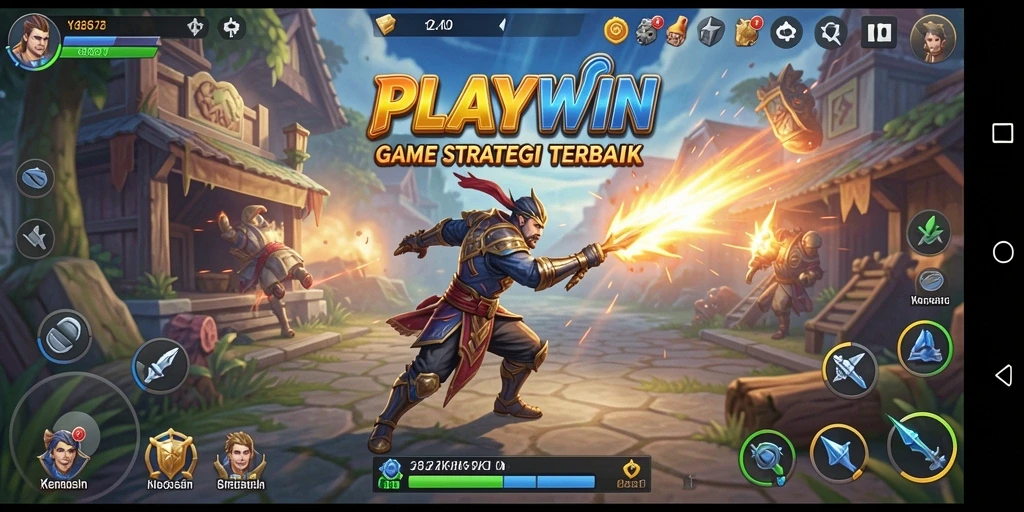 Tampilan gameplay strategis menantang dalam PLAYWIN, penuh aksi dan keputusan cerdas.
