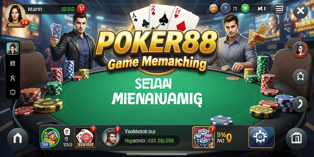 Tampilan gameplay POKER88 yang menampilkan keseruan memancing.