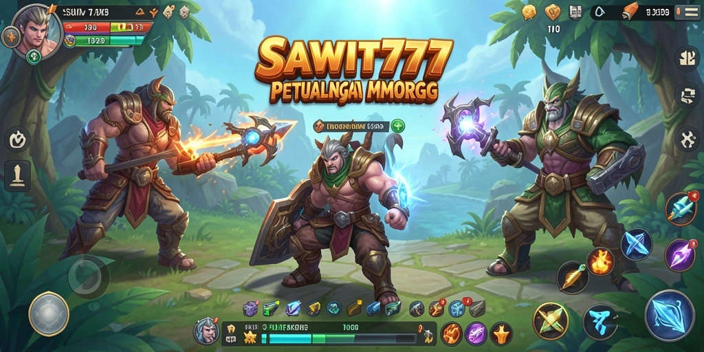 Tampilan gameplay seru dalam SAWIT777 yang penuh petualangan MMORPG.